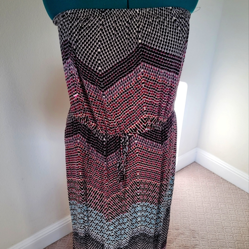 Sejour Strapless patterned maxi dress